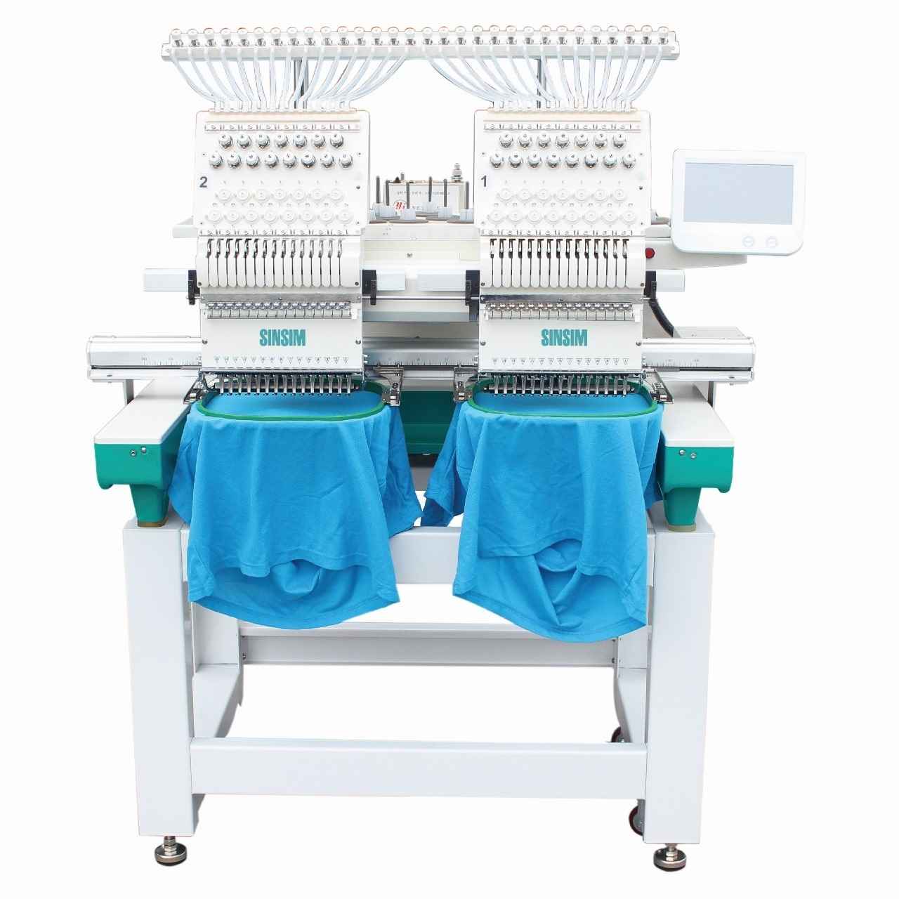 Double head embroidery machine