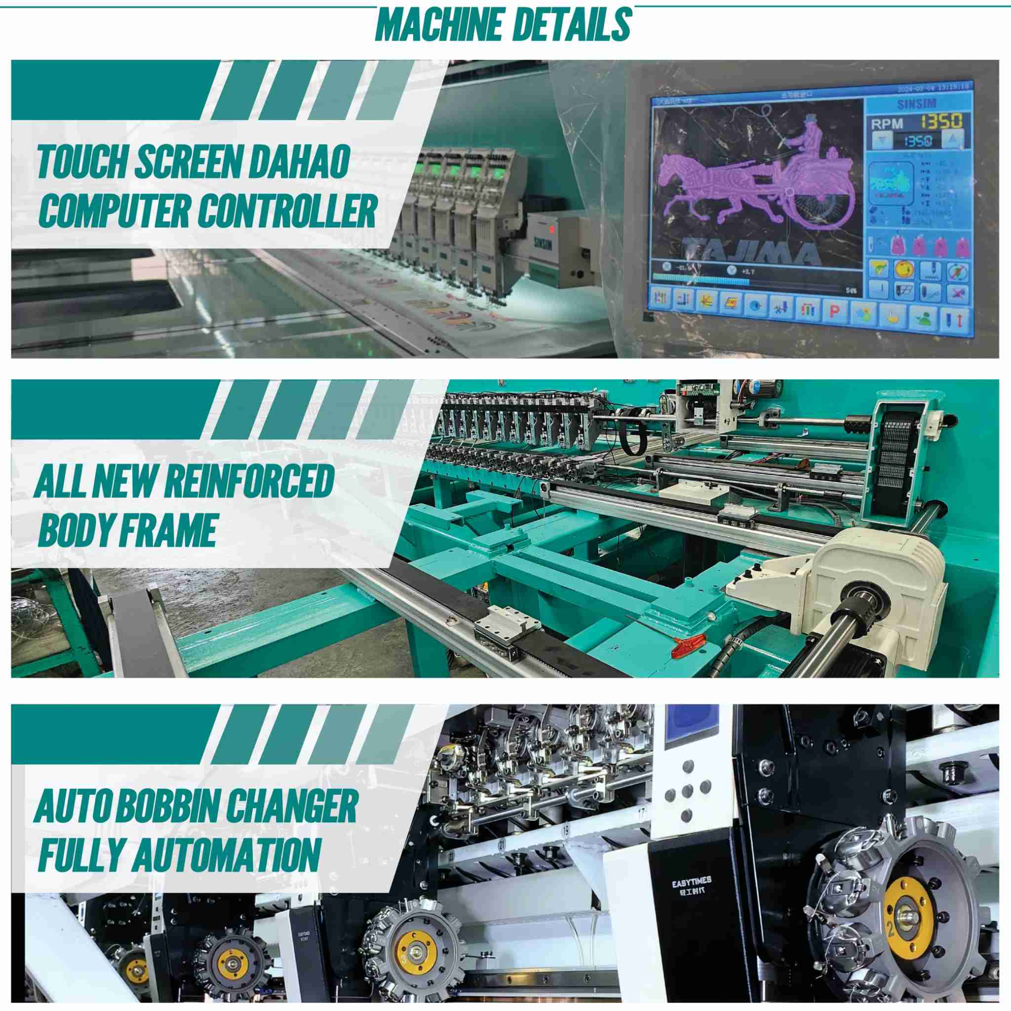 Beads Embroidery Machine