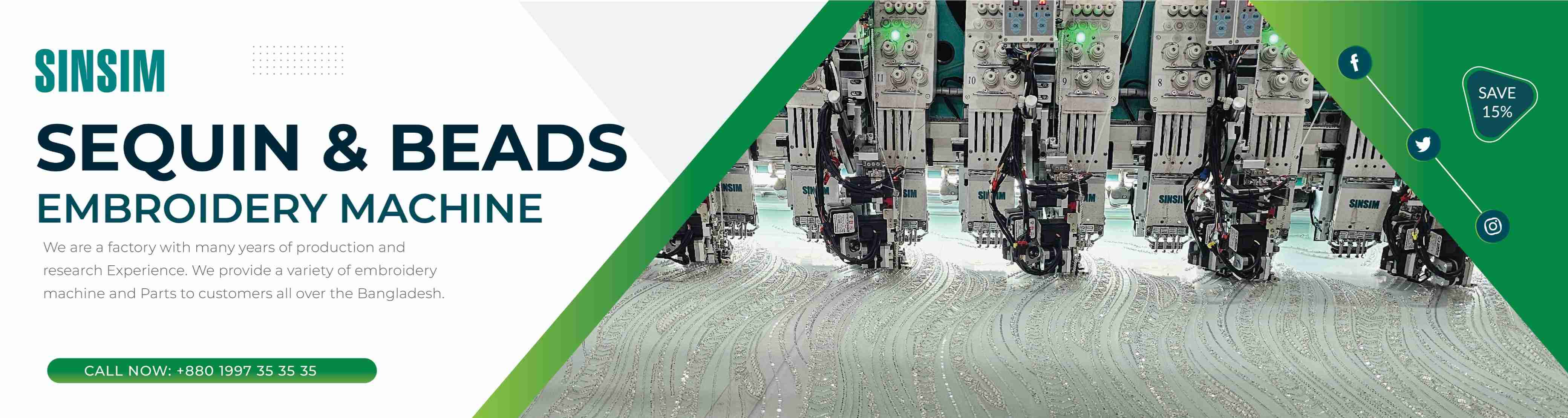 Beads Embroidery Machine